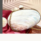 Natural Shell Minaudière Clutch — view 2