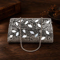 Silver Mother of Pearl Box Clutch — view 1