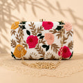 Multicolour Floral Embroidered Box Clutch — view 1