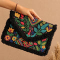 Bloom Beaded Fringe Clutch — view 1
