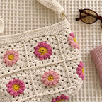 Floral Granny Crochet Crossbody Bag — view 3