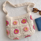 Floral Granny Crochet Crossbody Bag — view 1